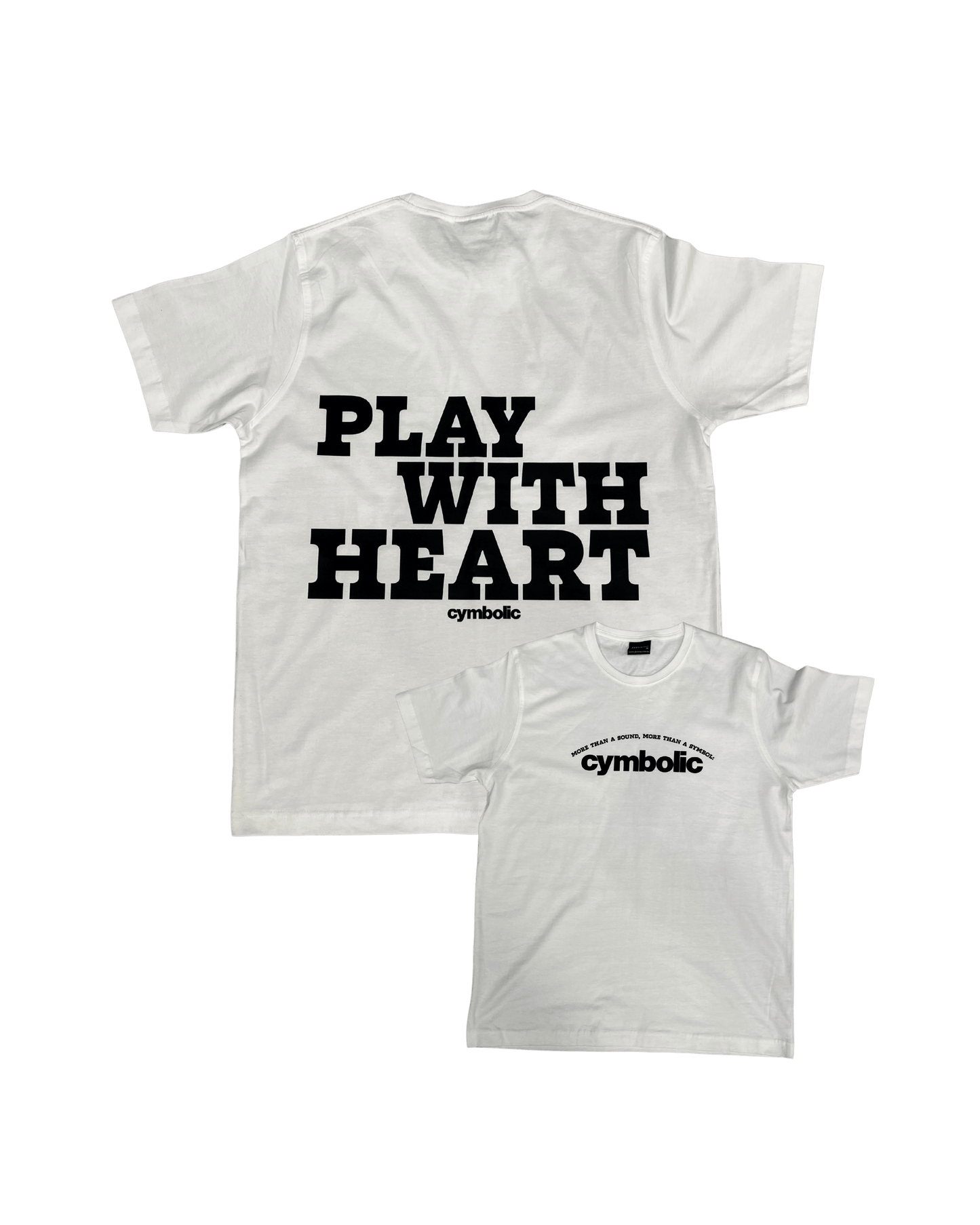 Red Cymbals T-Shirt Cymbolic - Play with Heart T-shirt Cymbolic - Play with Heart T-shirt