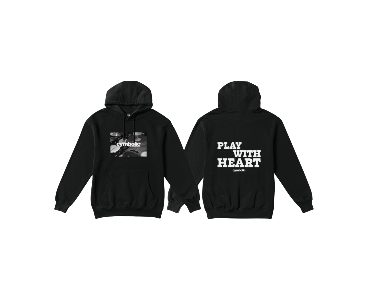 Cymbolic 'Play With Heart' Graphic Hoodie