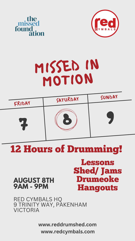 Missed In Motion: 12 Hours of Drumming for the Missed Foundation