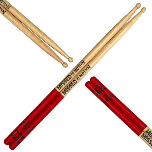 Red Drumsticks Limited Edition Missed in Motion Sticks