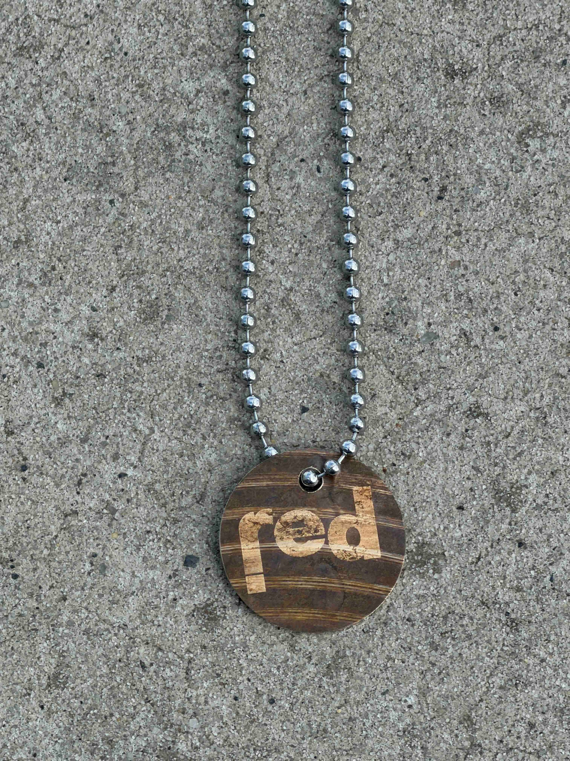 Cymbal Sizzle Sizzle Necklace bead leathette